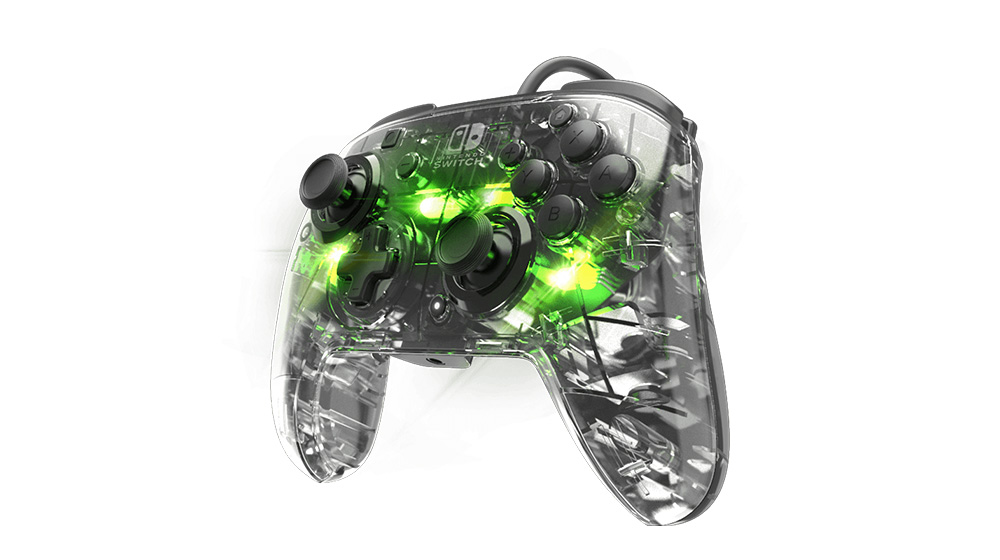 PDP Nintendo Switch Deluxe Wired Pro Controller Afterglow + Audio