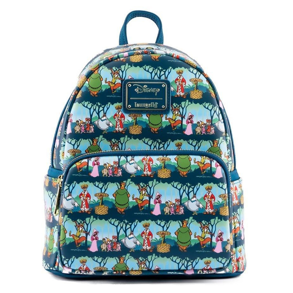 Loungefly Disney Robin Hood Sherwood AOP Mini Backpack