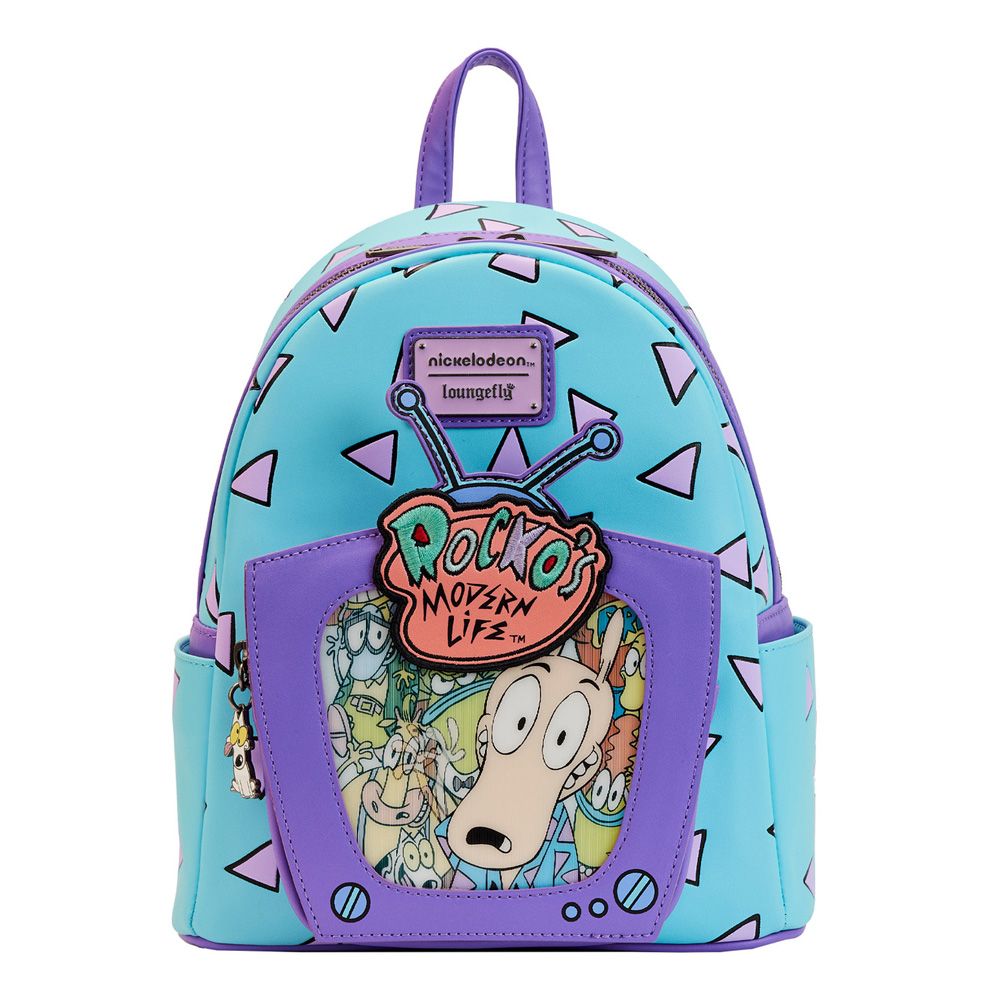 Loungefly Rockos Modern Life Lenticular TV Mini Backpack