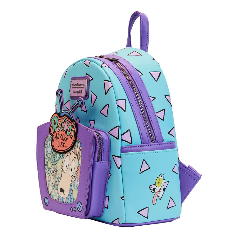 Loungefly Rockos Modern Life Lenticular TV Mini Backpack
