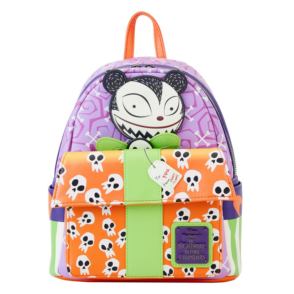 Loungefly Disney Nightmare Before Christmas Scary Teddy Present Mini Backpack
