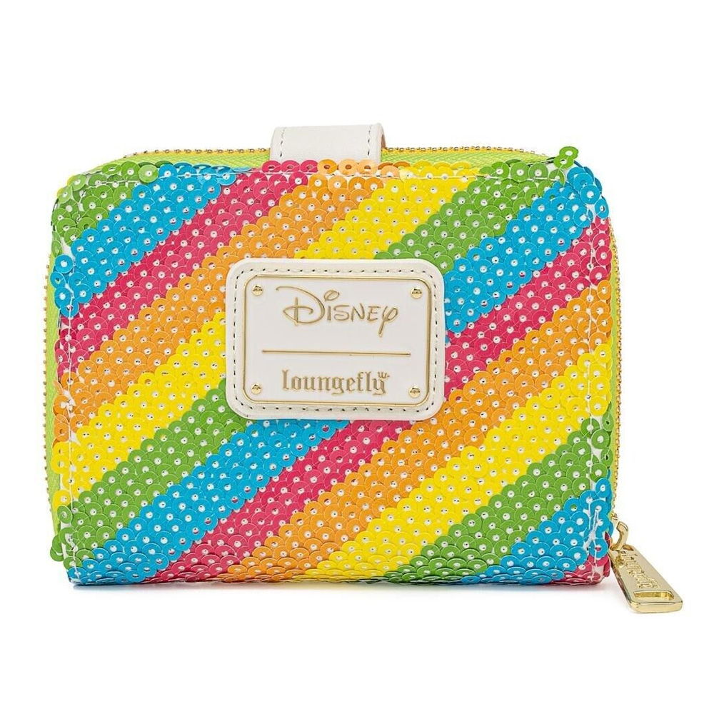 Loungefly Disney Sequin Rainbow Zip Wallet