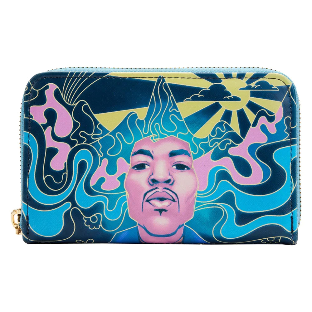 Loungefly Jimi Hendrix Psychodelic Landscape Zip Around Wallet
