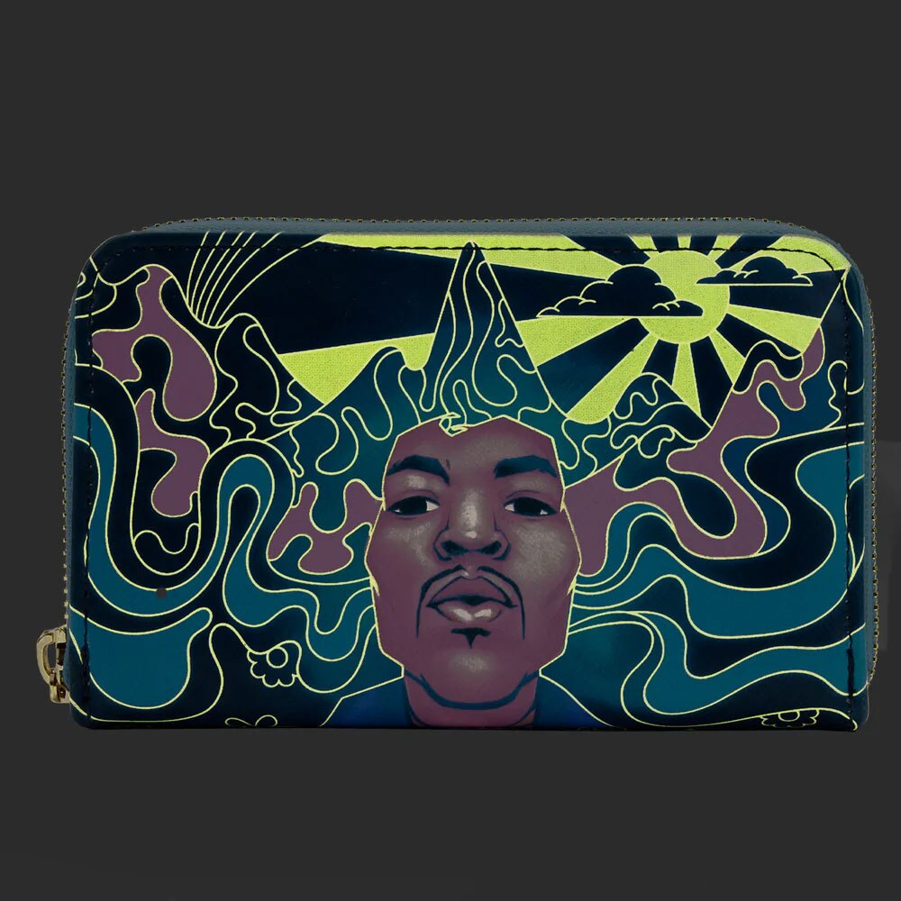 Loungefly Jimi Hendrix Psychodelic Landscape Zip Around Wallet