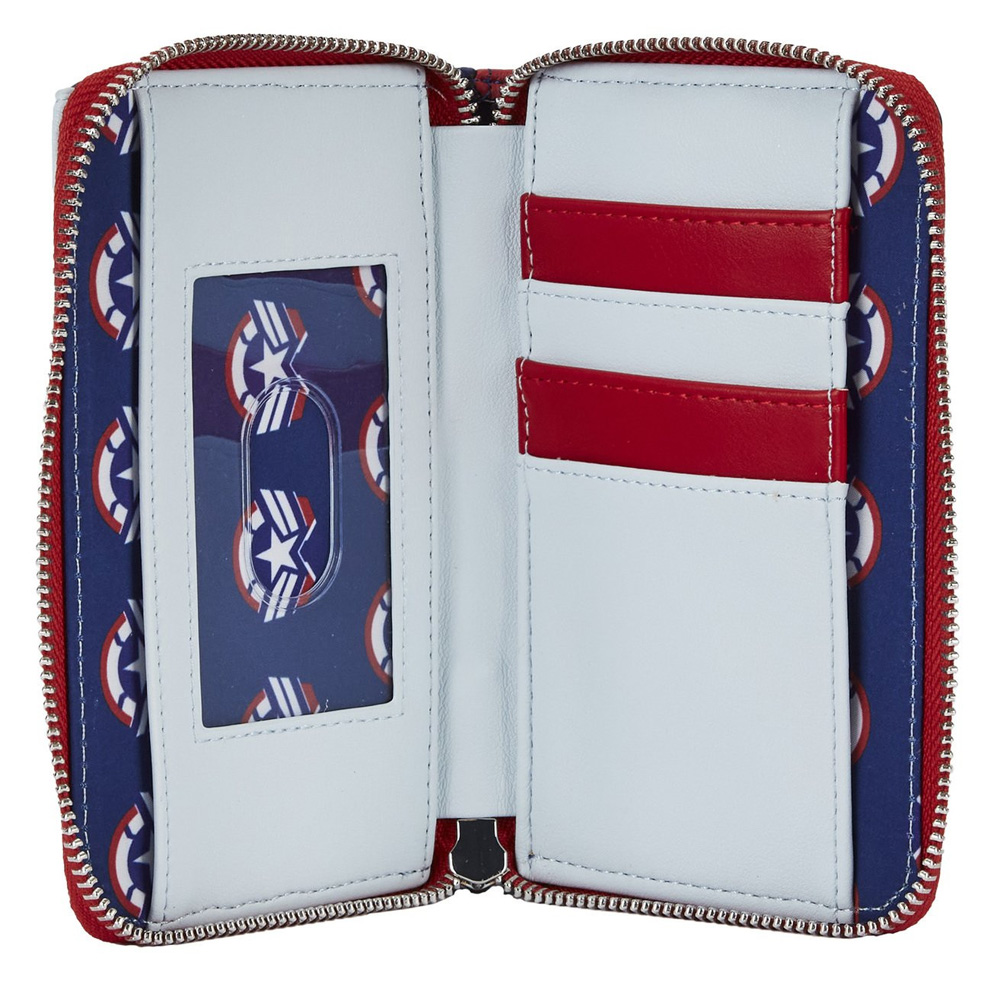 Loungefly Marvel Falcon Captain America Cosplay Zip Around Wallet