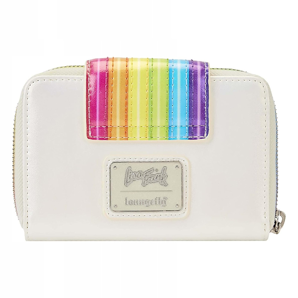 Loungefly Lisa Frank Rainbow Logo Zip Around Wallet
