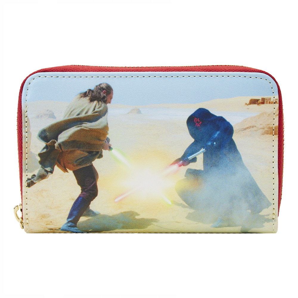 Loungefly Star Wars Scenes Series Phantom Menace Zip Around Wallet