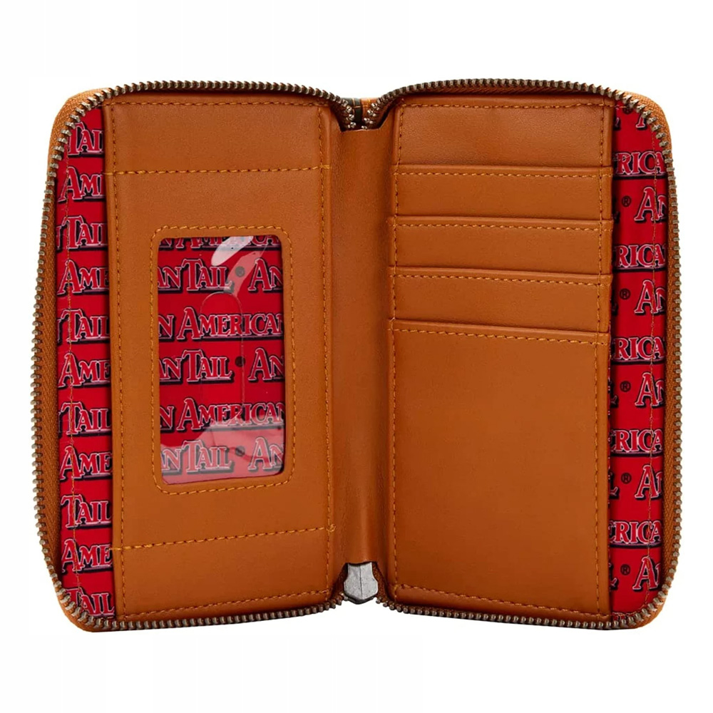 Loungefly An American Tail Fievel Bubbles Zip Around Wallet