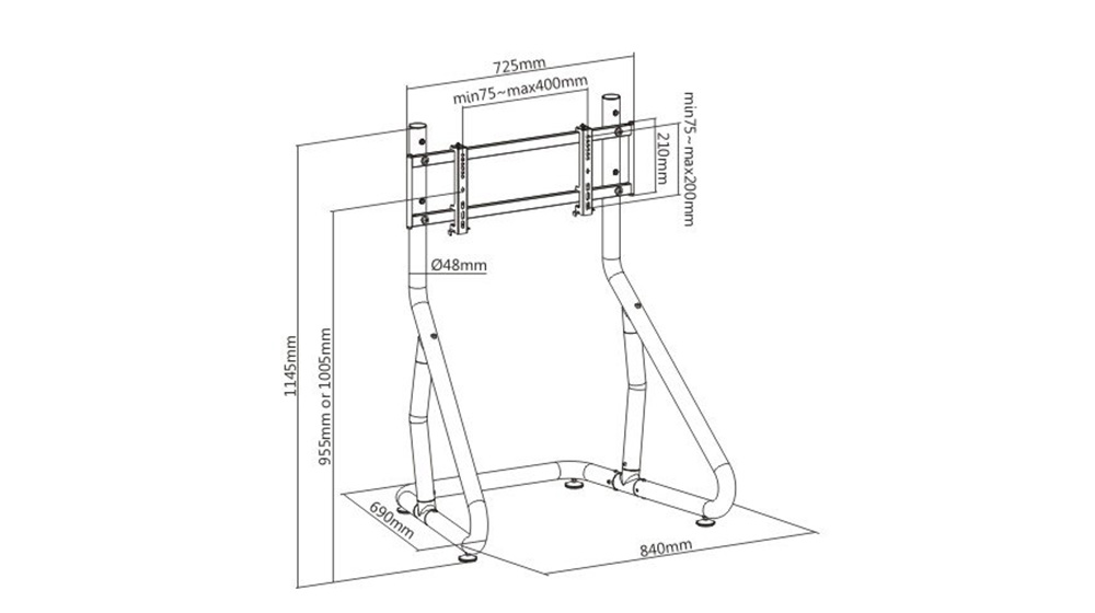 Spawn Single Monitor Floor Stand
