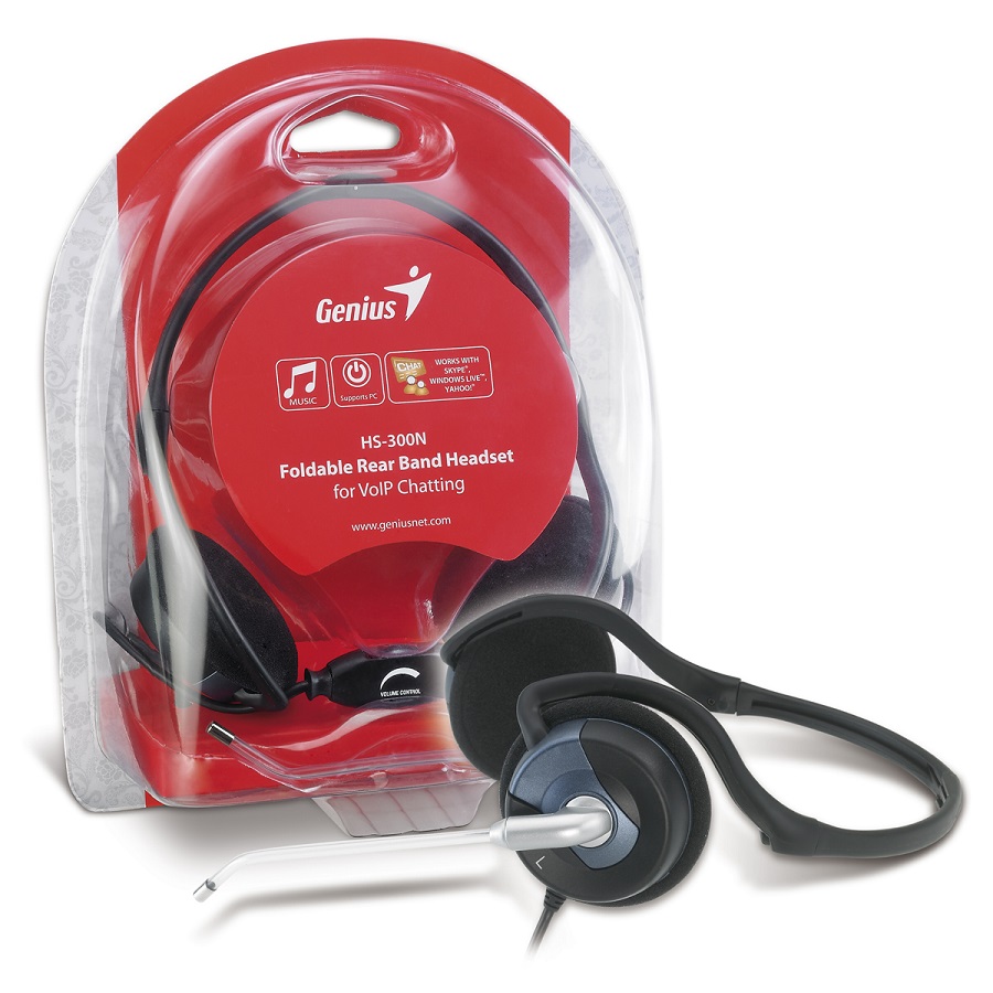 Genius Genius sklopive slušalice sa mikrofonom HS-300N