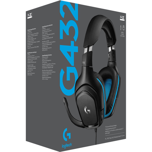 Logitech Logitech G432 7.1 Surround Gaming Headset Leatherette