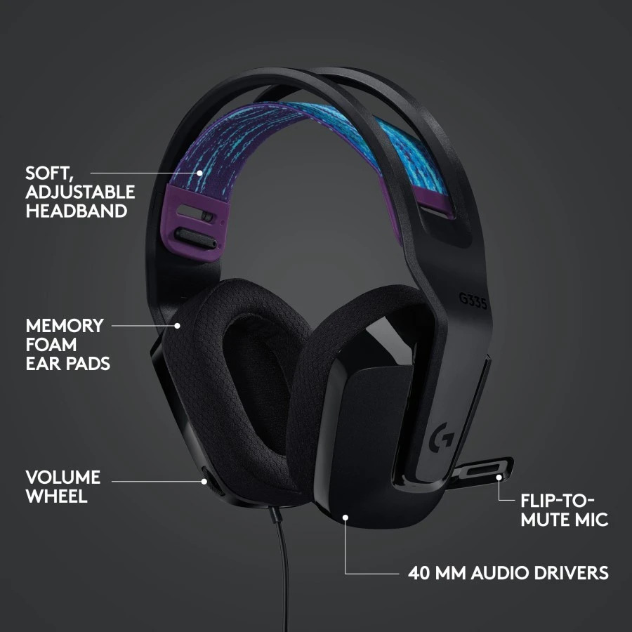 Logitech Logitech G335 Gaming Headset Black