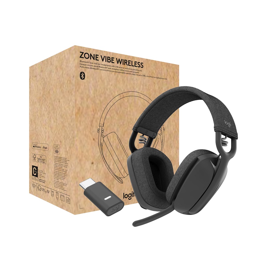 Logitech Logitech Zone Vibe Wireless MS Headset – Graphite