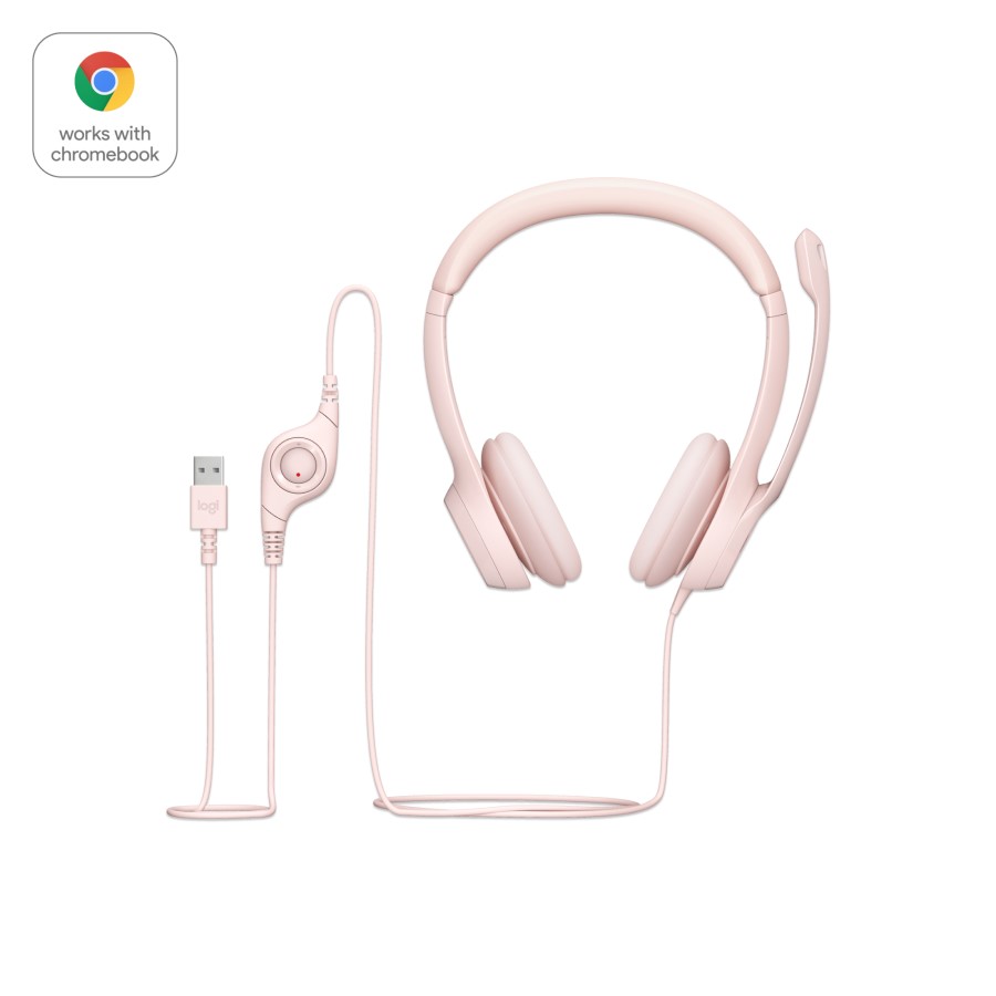 Logitech Logitech H390 ClearChat Comfort USB Headset Rose