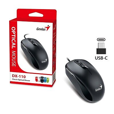 Genius Genius Mouse DX-110 USB-C, Black,USB