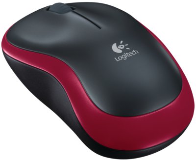 Logitech Logitech M185 Wireless Mouse for Notebook Red