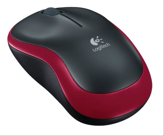 Logitech Logitech M185 Wireless Mouse for Notebook Red