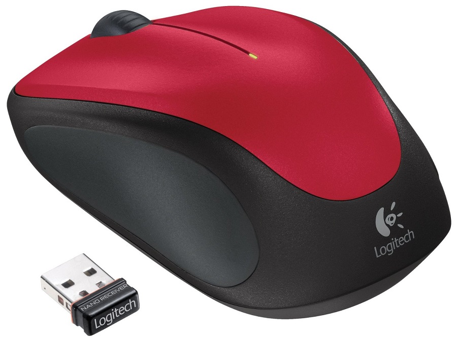 Logitech Logitech M235 Wireless Mouse Nano Receiver, Red