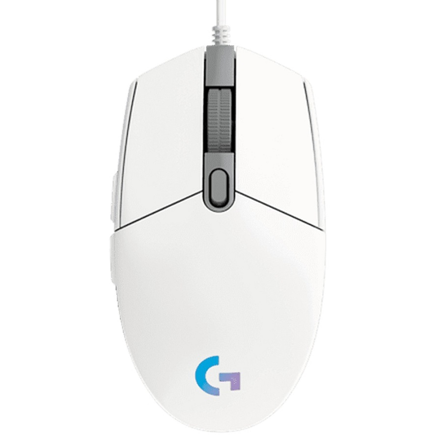 Logitech Logitech G102 Lightsync Gaming Wired Mouse, White USB