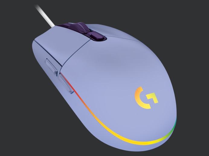 Logitech Logitech G102 Lightsync Gaming Wired Mouse, Lilac USB