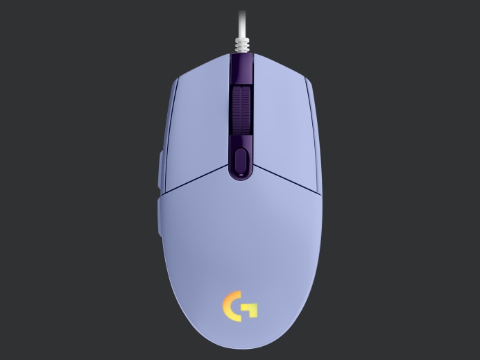 Logitech Logitech G102 Lightsync Gaming Wired Mouse, Lilac USB