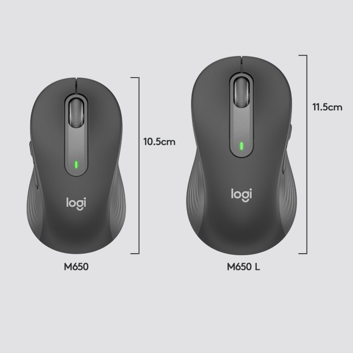 Logitech Logitech M650 L Wireless Mouse Graphite