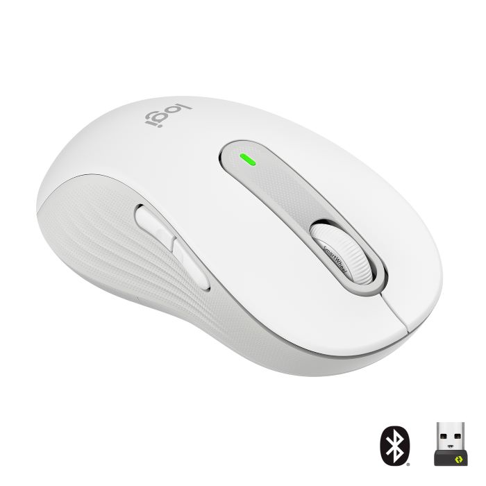 Logitech Logitech M650 L Wireless Mouse Off-White, Left