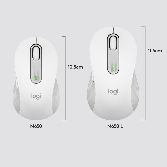 Logitech Logitech M650 Wireless Mouse Off-White