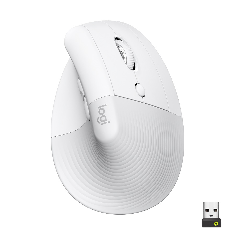 Logitech Logitech Lift Vertical Ergonomic Mouse – Off-White