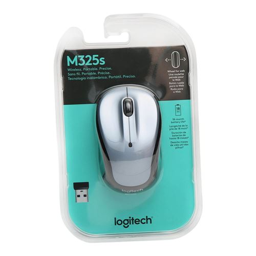 Logitech Logitech M325s Wireless Mouse, Light Silver