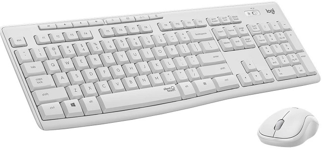 Logitech Logitech MK295 Silent Wireless Desktop Off White US