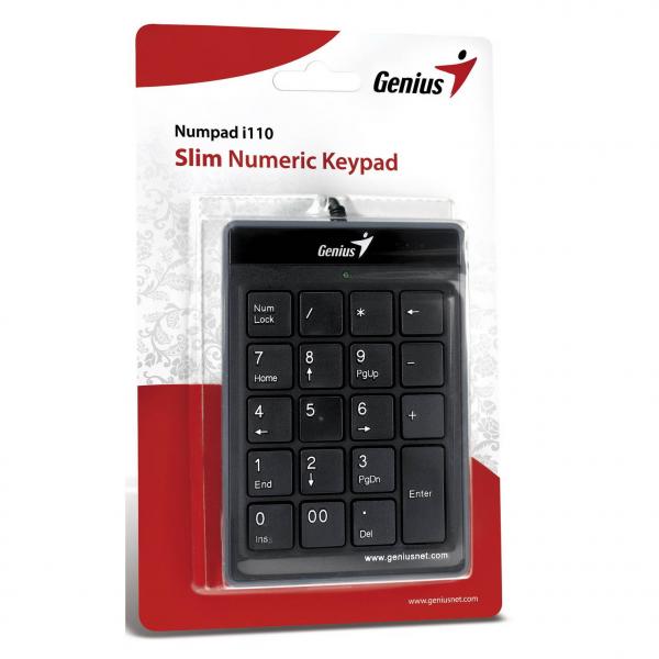 Genius Genius NUMPAD 110 Tatatura numerička, Crna, USB