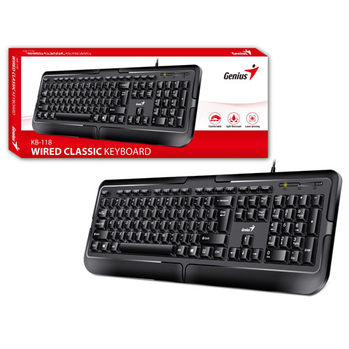 Genius Genius KB-118 II,SER,USB,BLK