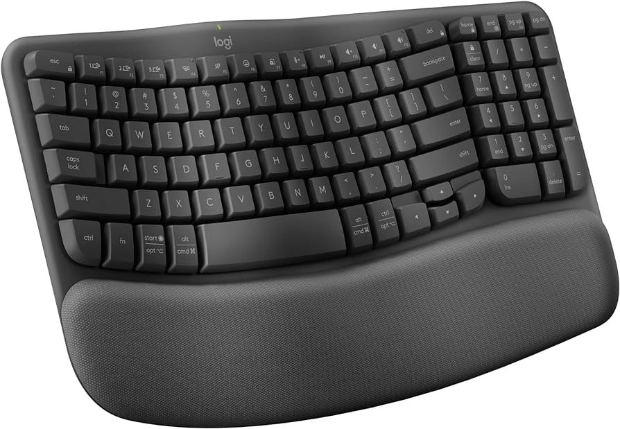 Logitech Logitech Wave Keys wireless ergonomic keyboard – GRAPHITE – US