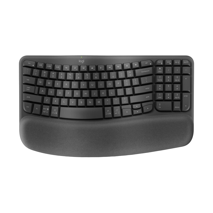 Logitech Logitech Wave Keys wireless ergonomic keyboard – GRAPHITE – US