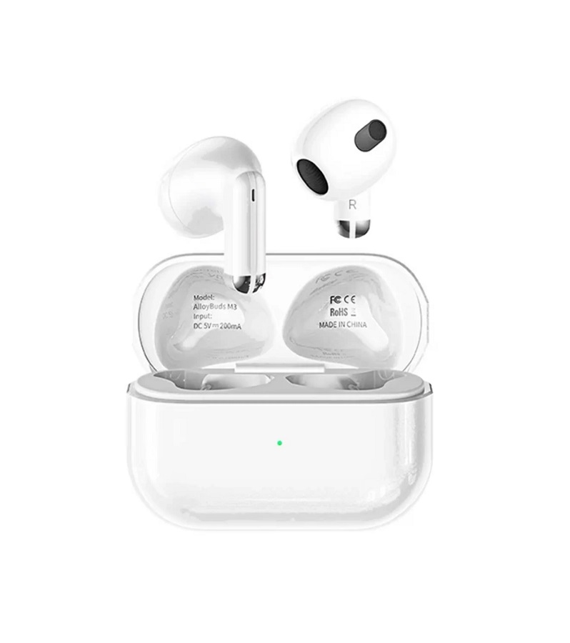 REMAX REMAX M3 White Zinc Alloy True Wireless Stereo Earbuds