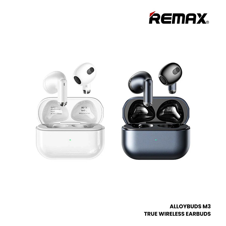 REMAX REMAX M3 White Zinc Alloy True Wireless Stereo Earbuds