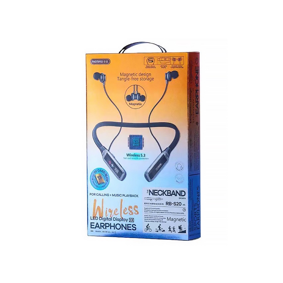 REMAX REMAX RB- S20 White Transparent Wireless Neckband Sports Earphone