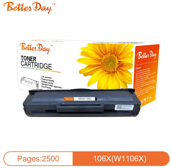 Toner BetterDay W1106X, 107/135 zam. kaseta za HP 2.5k (sa cipom)