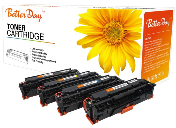 Toner BetterDay CC530A, CE410X, CF380X (304A, 305A, 312A) zam. kaseta za HP Black, 4K