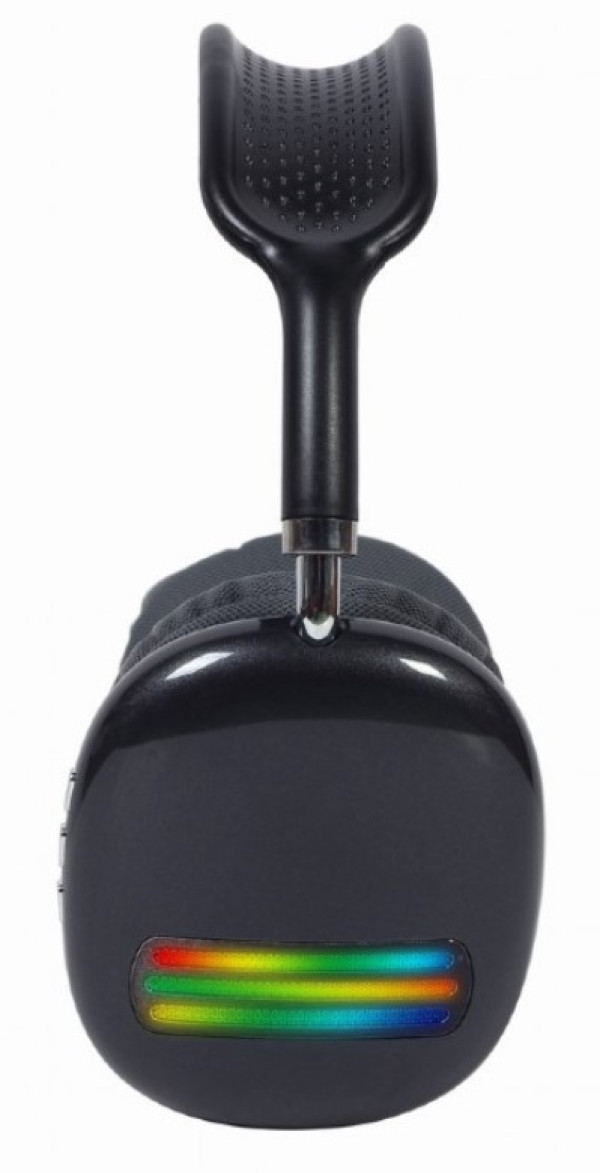 BHP-LED-02-BK Gembird Bluetooth stereo Slusalice sa mikrofonom Bt V5.0 400mAh/32Ohm, 2h Li-ion Crne