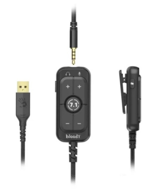 A4-M590i LIME A4Tech Bloody gejmerske slusalice sa mikrofonom, 7.1 SURROUND, 50mm/16ohm, 3.5mm+USB