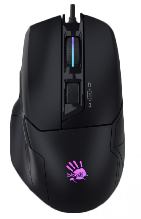 A4-W70 Max A4Tech Bloody RGB Gejmerski opricki mis, 2000Hz/100-10.000 Dpi, Black USB 126mm