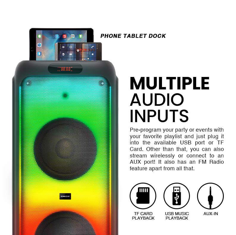 SONICGEAR Sonicgear AudioX Pro 1200HD 110W RMS RGB Bluetooth