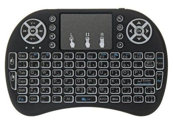 GMB-I8 ** Gembird 2.4GHz Wireless gaming Mini keyboard backlight and TOUCH, punjiva bat. BL-5C (519)