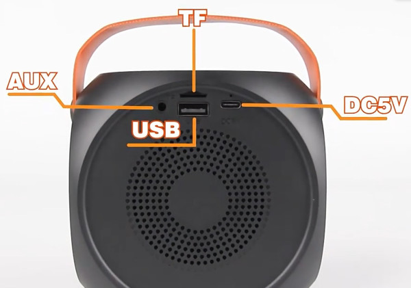 SPK-L2 ** Gembird Bluetooth karaoke zvucnik RGB,10W,1800mAh, USB, microSD, AUX +mikrofon 500mAh(1360