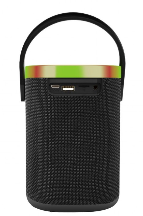 SPK-BT-LED-06 Gembird Portable Bluetooth LED speaker, 10W, BT, FM, USB, Handsfree, Black