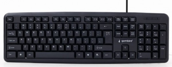 KB-U-103 ** Gembird Standardna tastatura US layout black USB A (301)