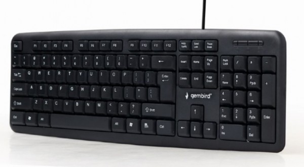 KB-U-103 ** Gembird Standardna tastatura US layout black USB A (301)