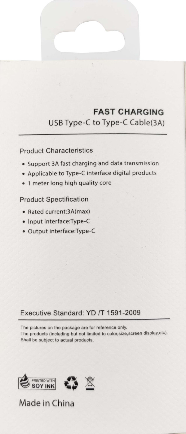 CCP-AMCM-AMCM-1.0w **  Gembird 3A PD kabl USB-C na USB-C, USB3.0, 1m, white (159)